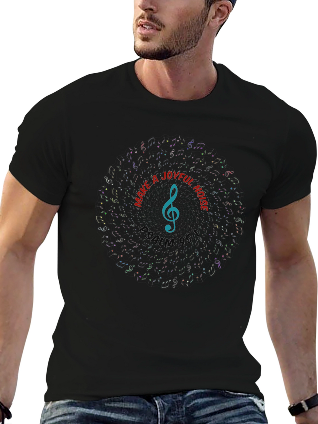 Joyful Noise Music Graphic T-Shirt