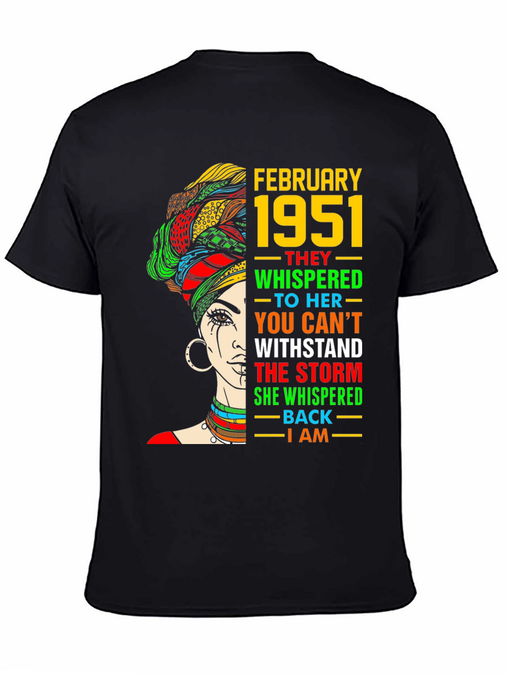 February 1951 Storm Whisper Black T-Shirt