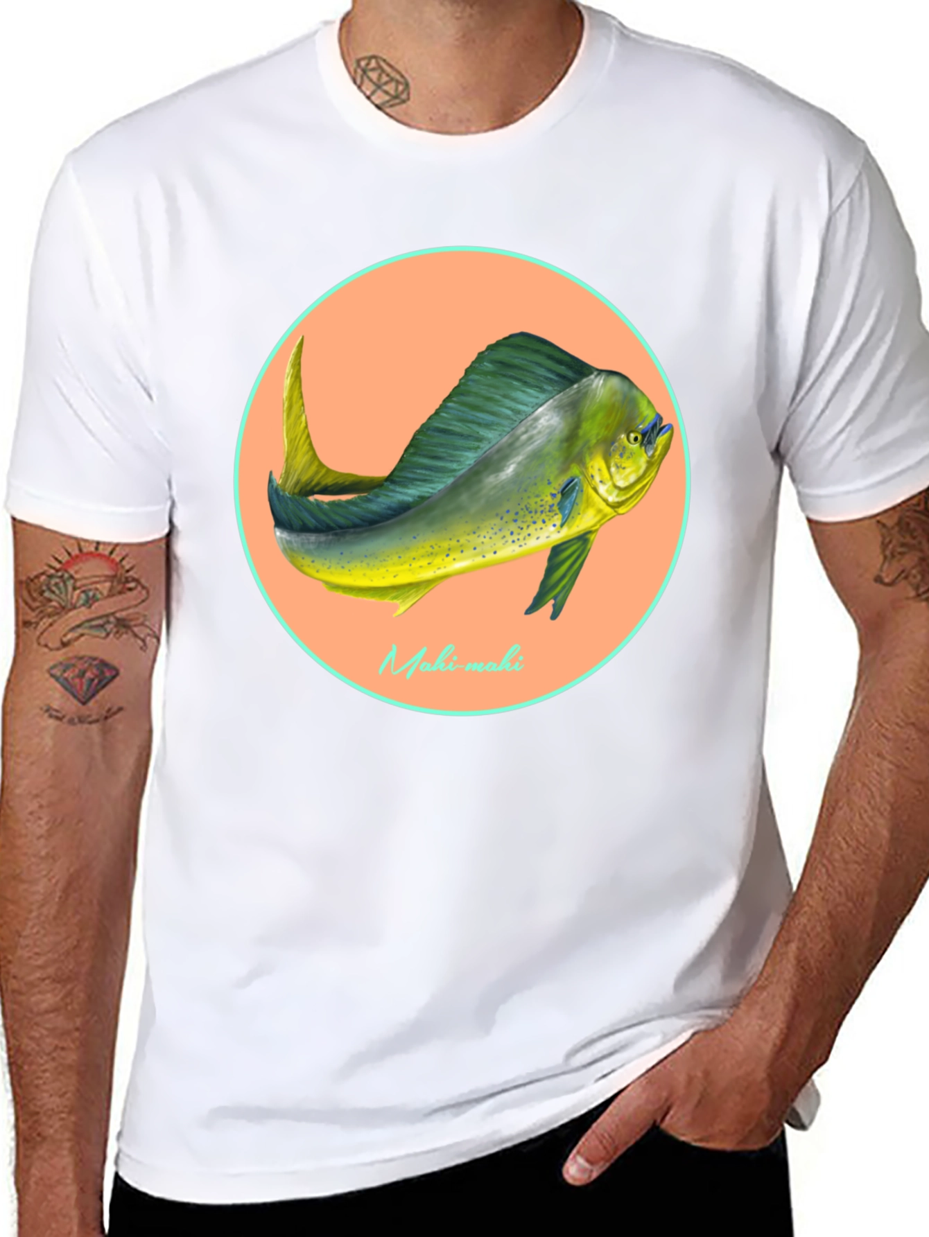Mahi-Mahi Fish Graphic Tee - Anglers Delight!