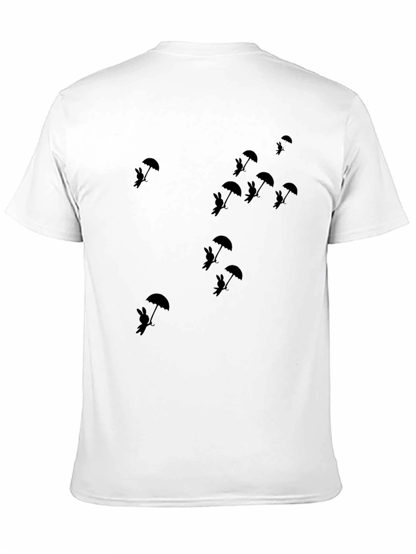 Bunny Umbrella Black Tee