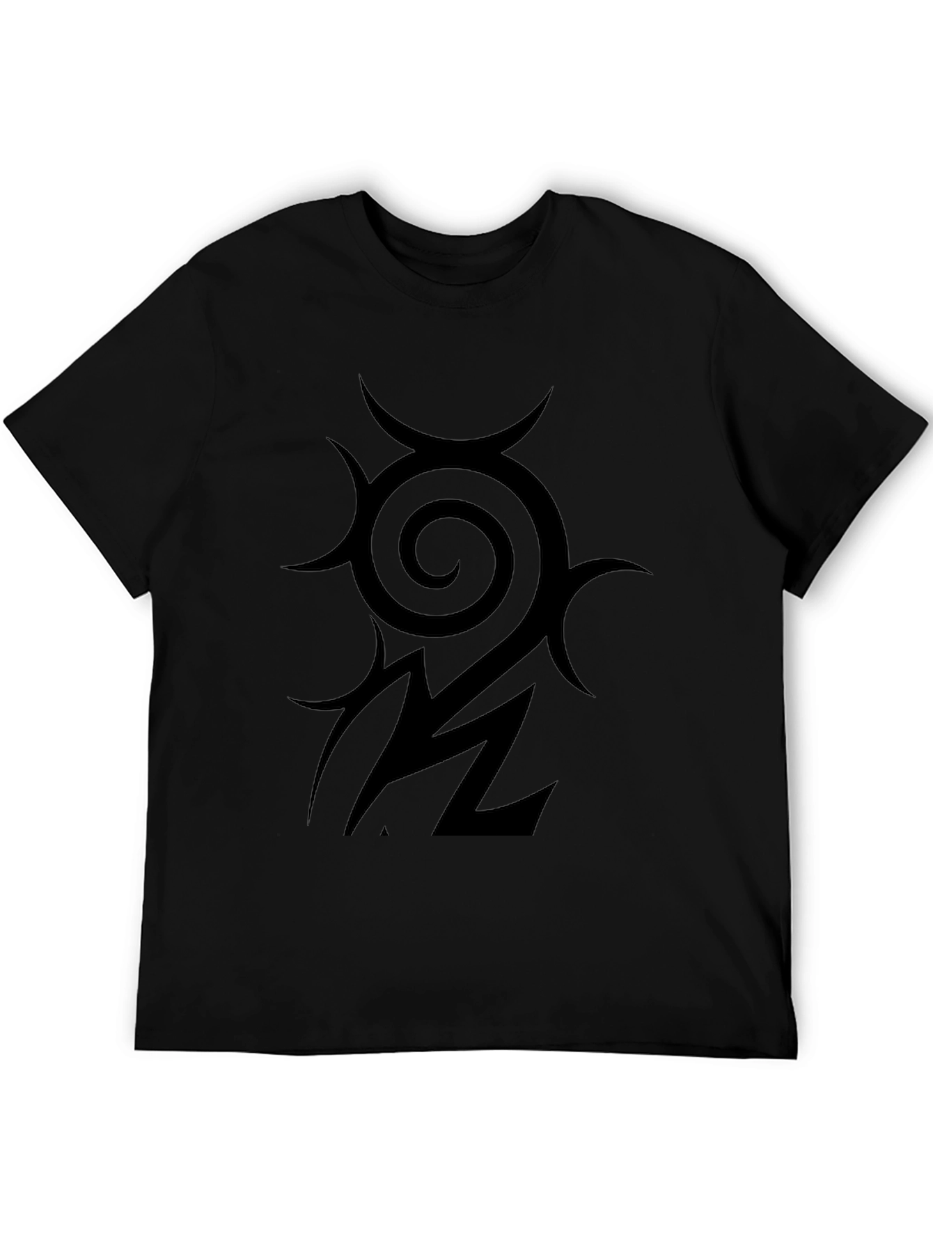 Tribal Symbol Graphic Black T-Shirt