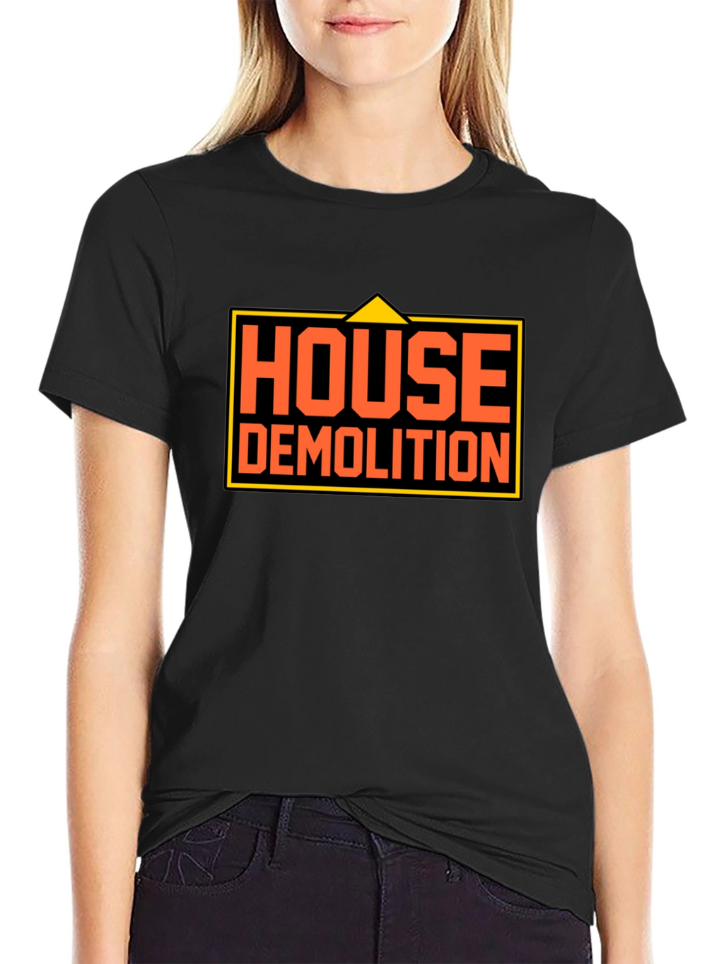 House Demolition Graphic Tee - Bold Construction Humor
