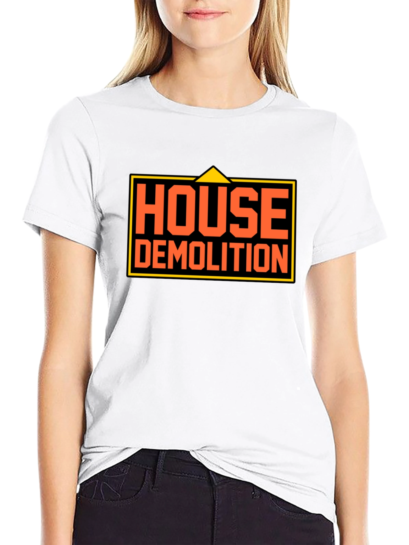 House Demolition Graphic Tee - Bold Construction Humor