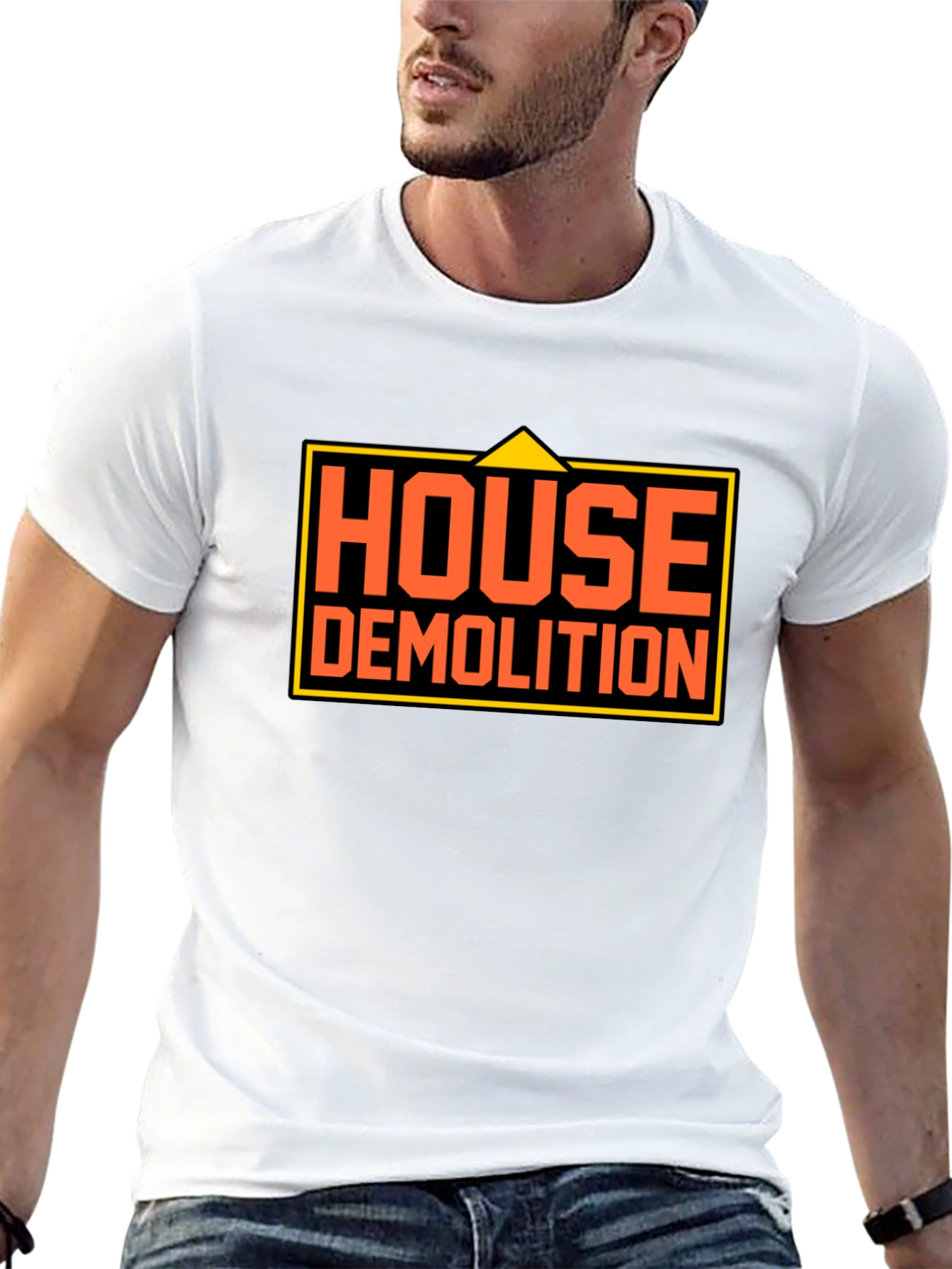 House Demolition Graphic Tee - Bold Construction Humor