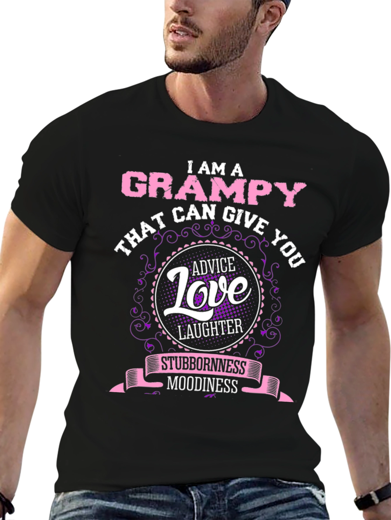 Grampy Tee: Advice Love and Laughter