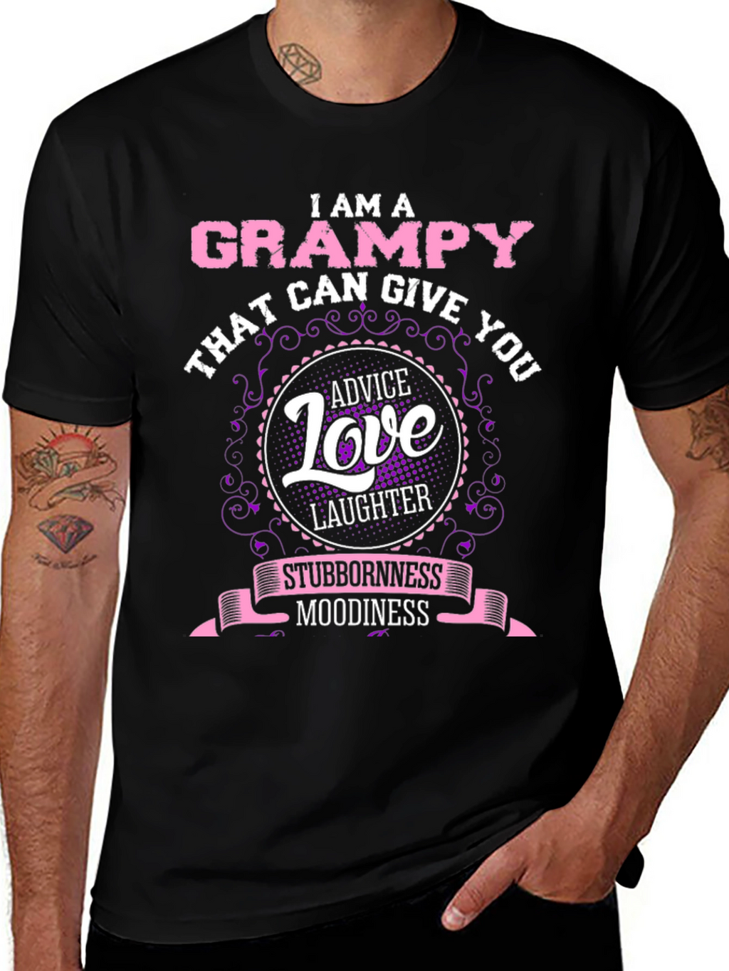Grampy Tee: Advice Love and Laughter