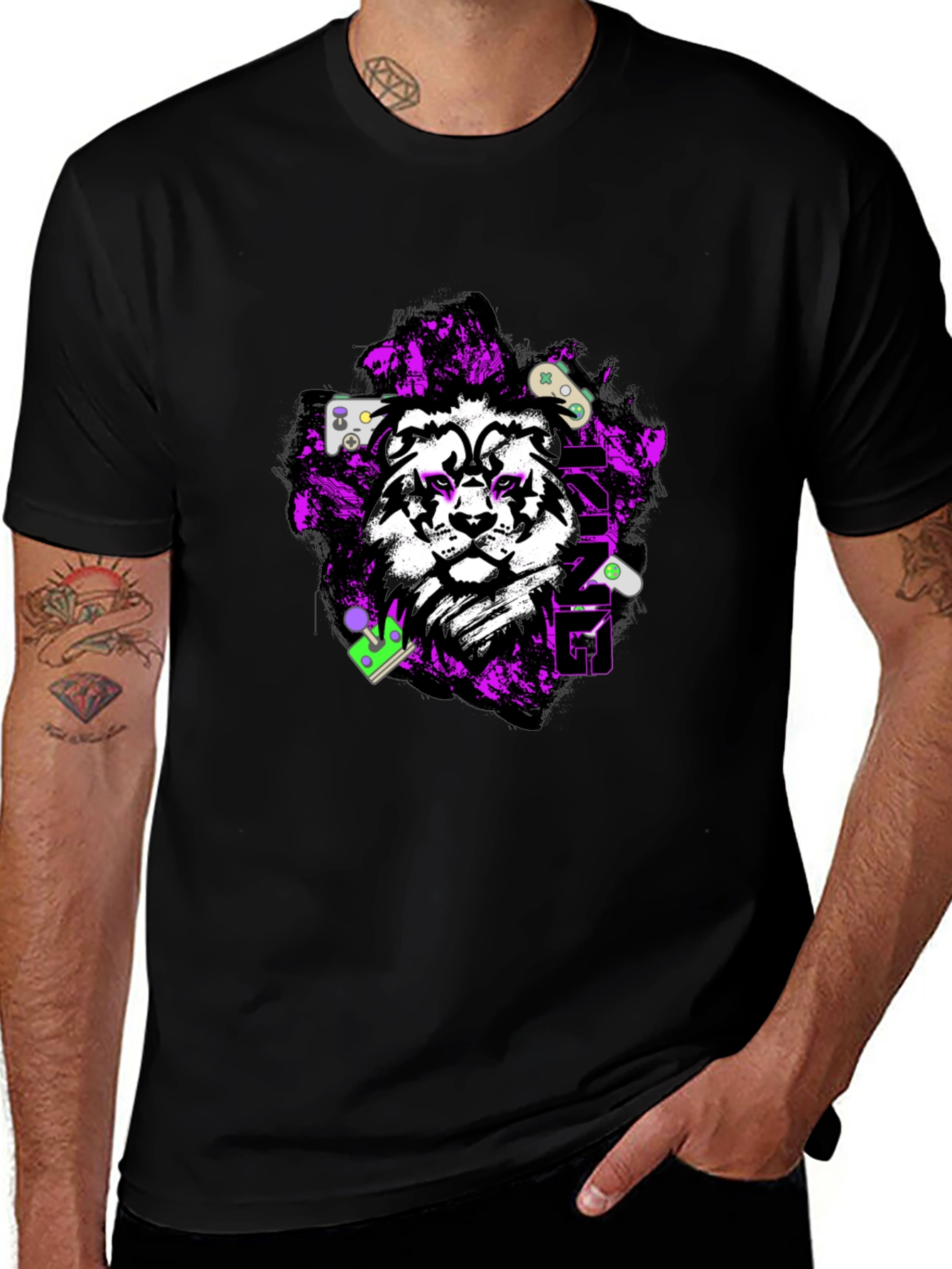 Gaming Lion Graphic Tee