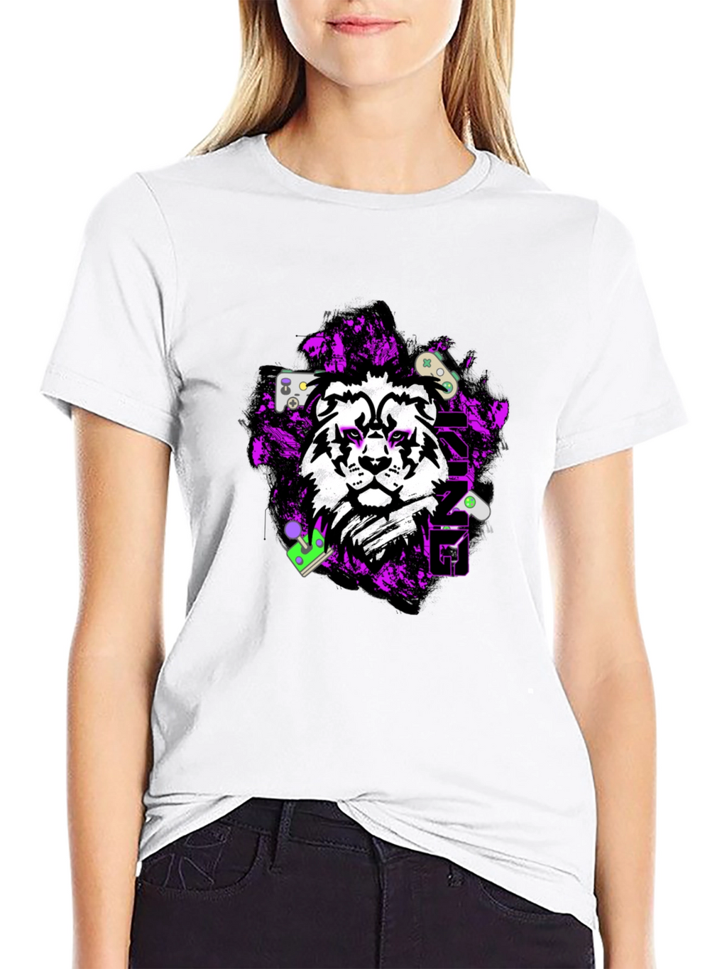 Gaming Lion Graphic Tee