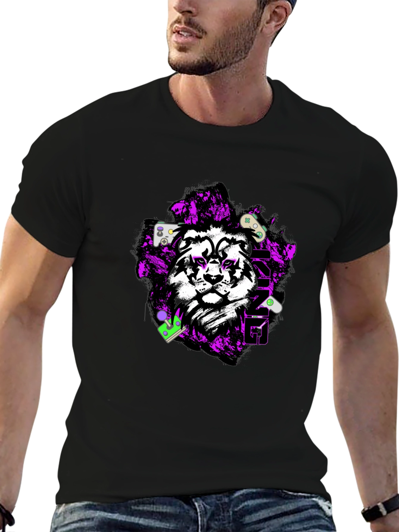 Gaming Lion Graphic Tee