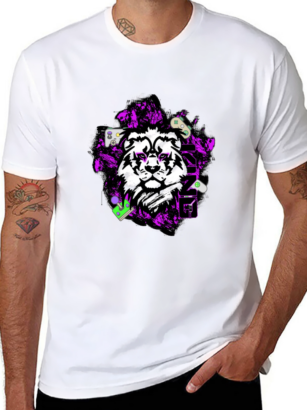 Gaming Lion Graphic Tee