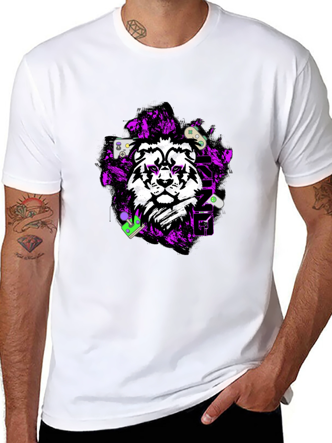 Gaming Lion Graphic Tee