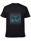 Gamer Style Black Tee - Controller Design