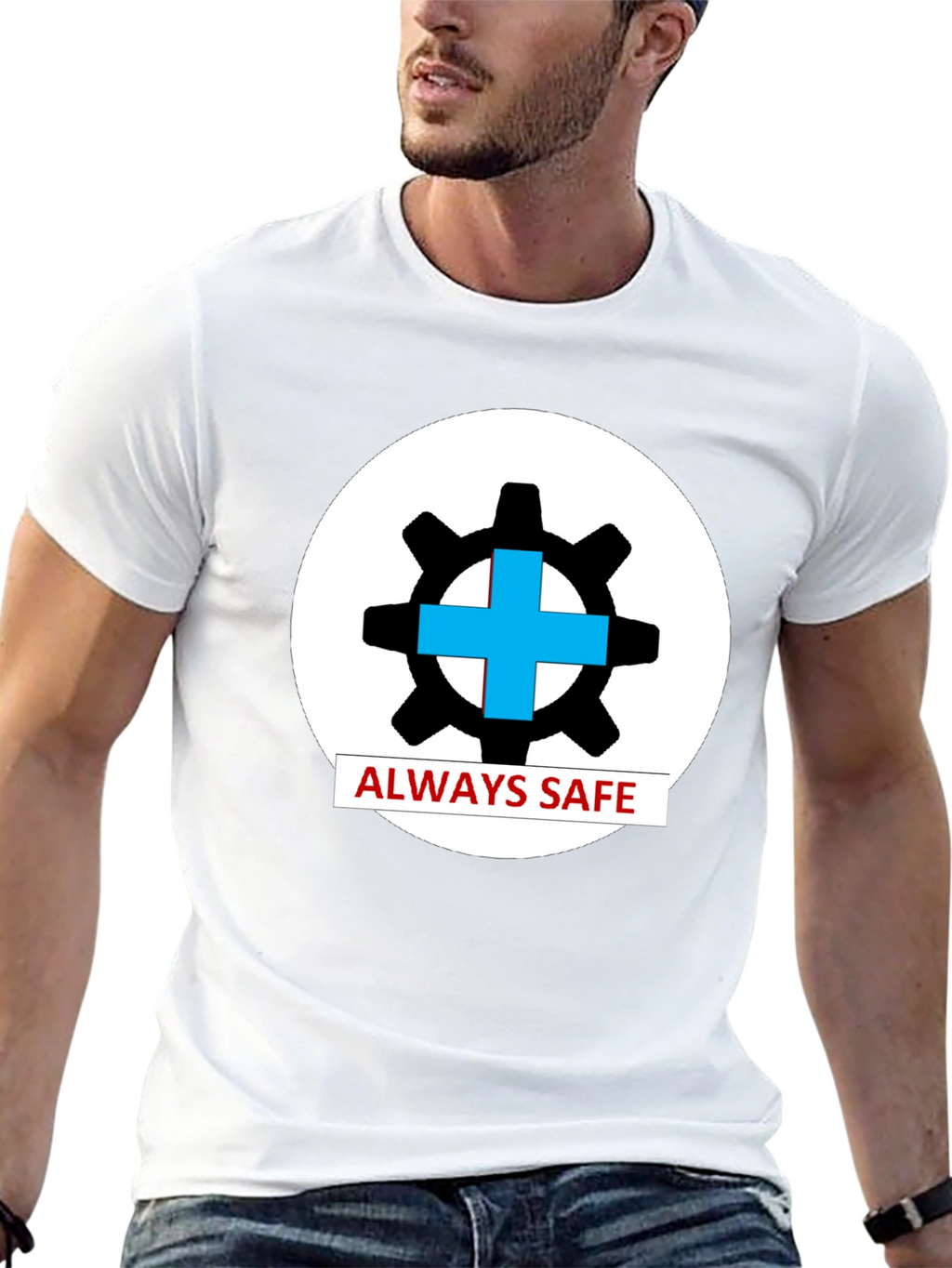 Always Safe Graphic T-Shirt - Black