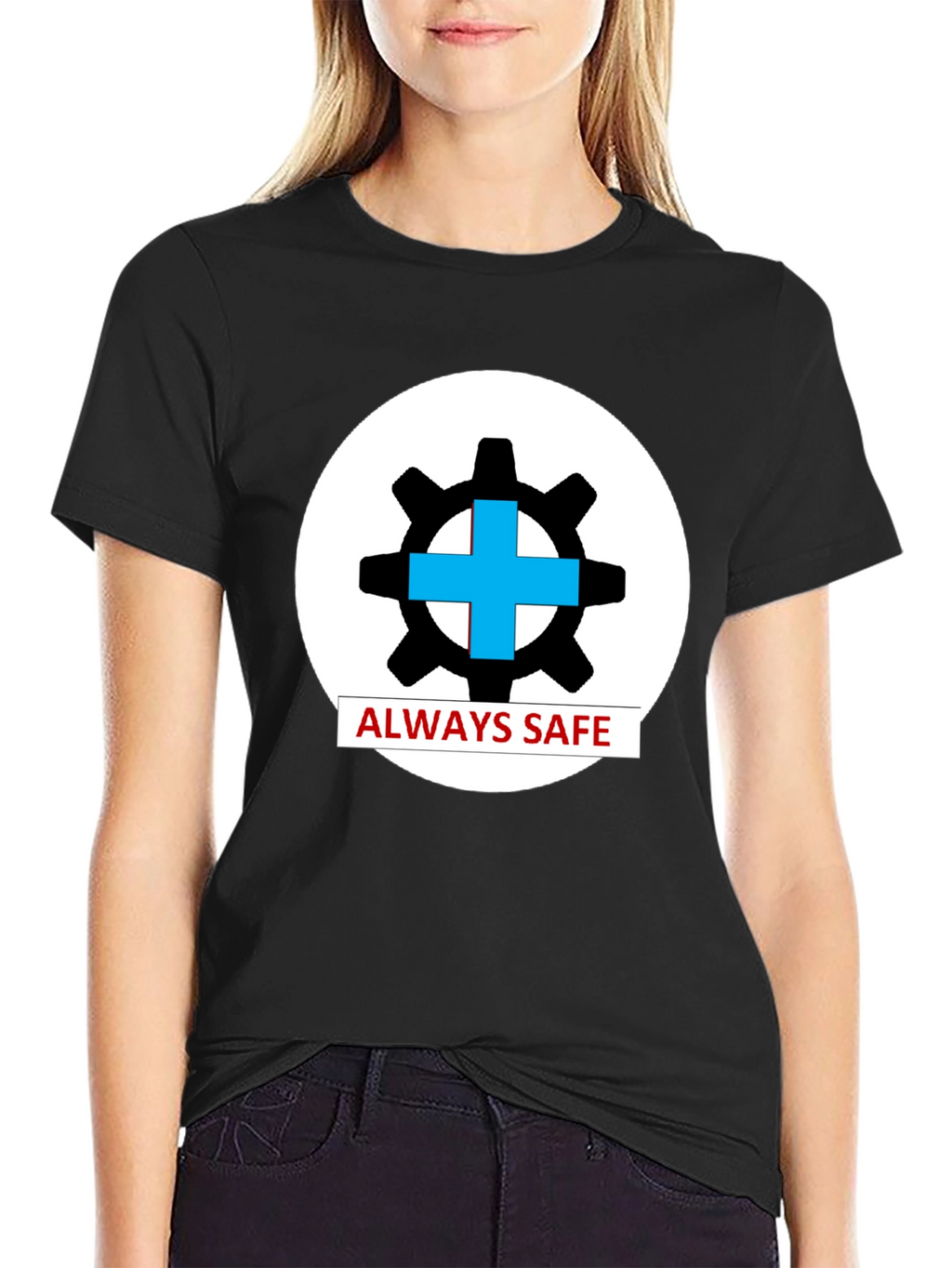 Always Safe Graphic T-Shirt - Black