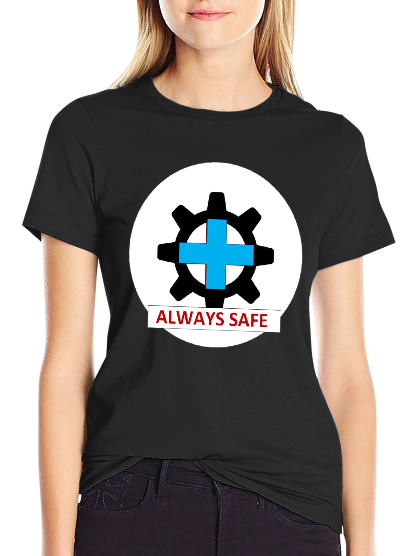 Always Safe Graphic T-Shirt - Black