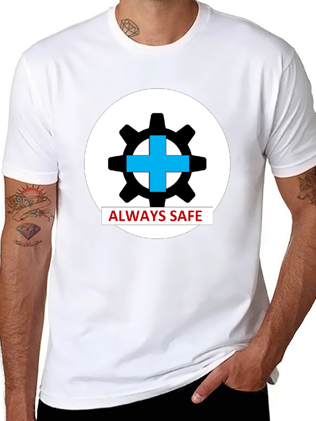 Always Safe Graphic T-Shirt - Black