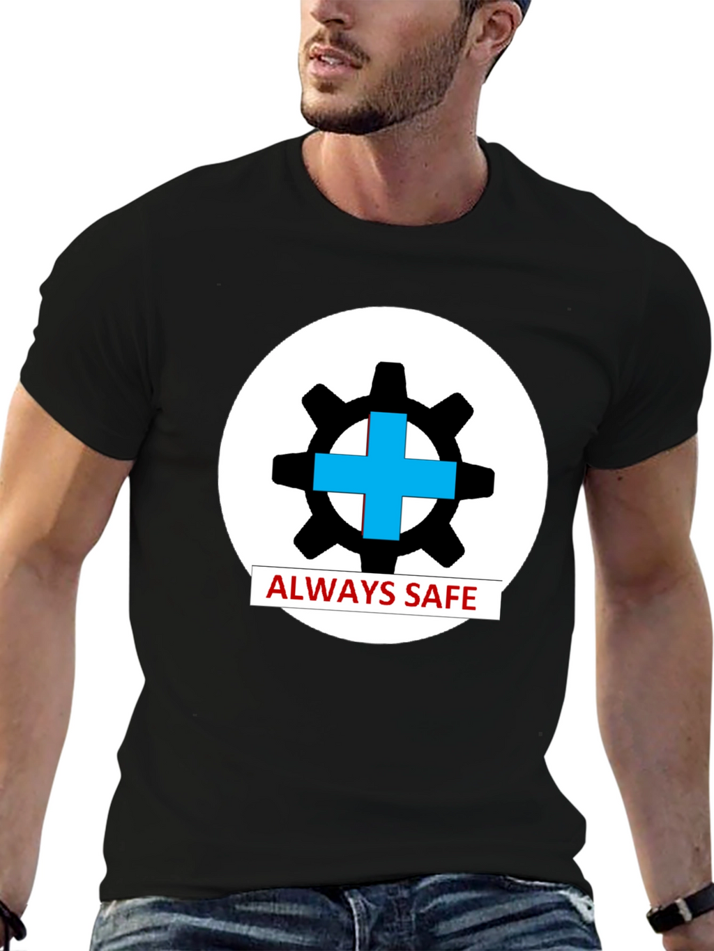 Always Safe Graphic T-Shirt - Black