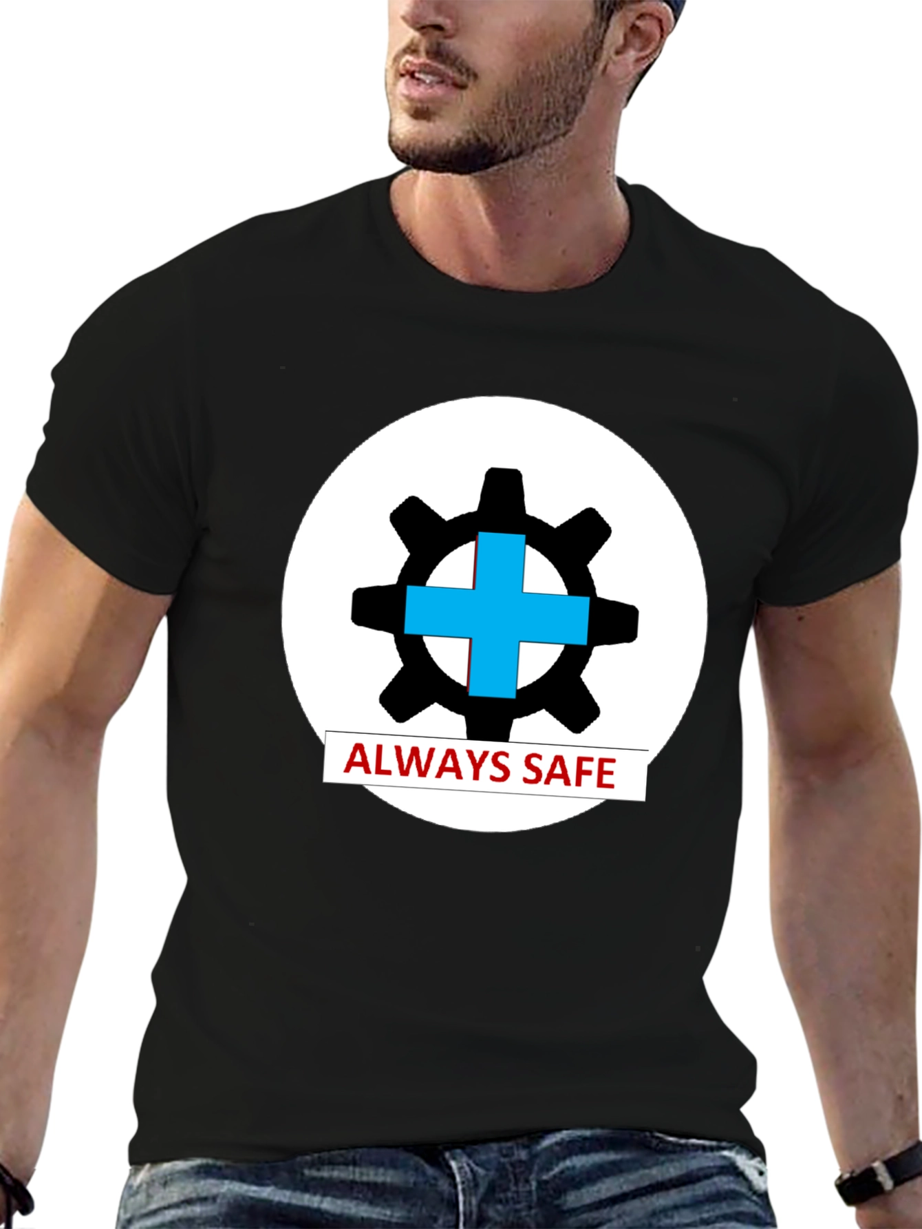 Always Safe Graphic T-Shirt - Black