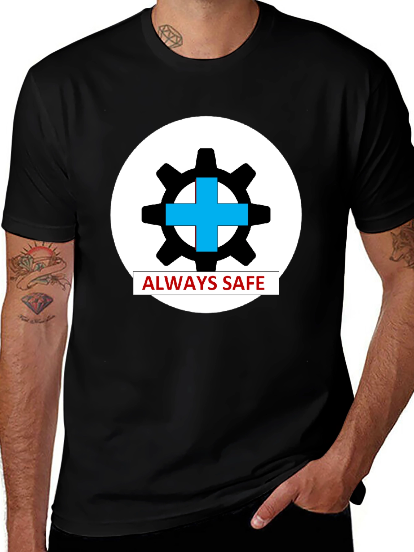 Always Safe Graphic T-Shirt - Black