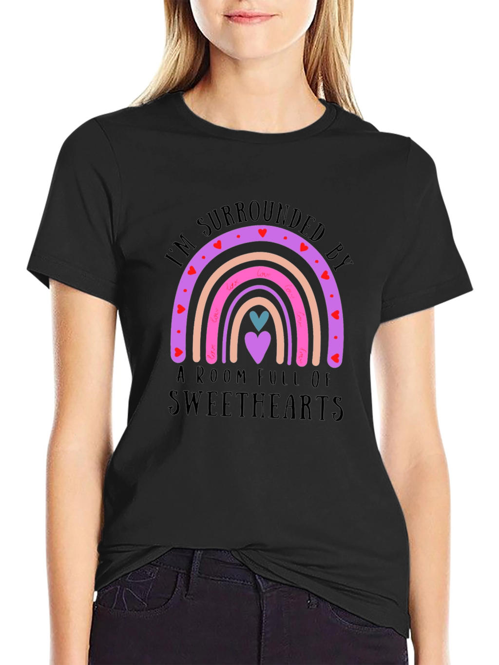 Sweethearts Rainbow T-Shirt - Cute Love Design