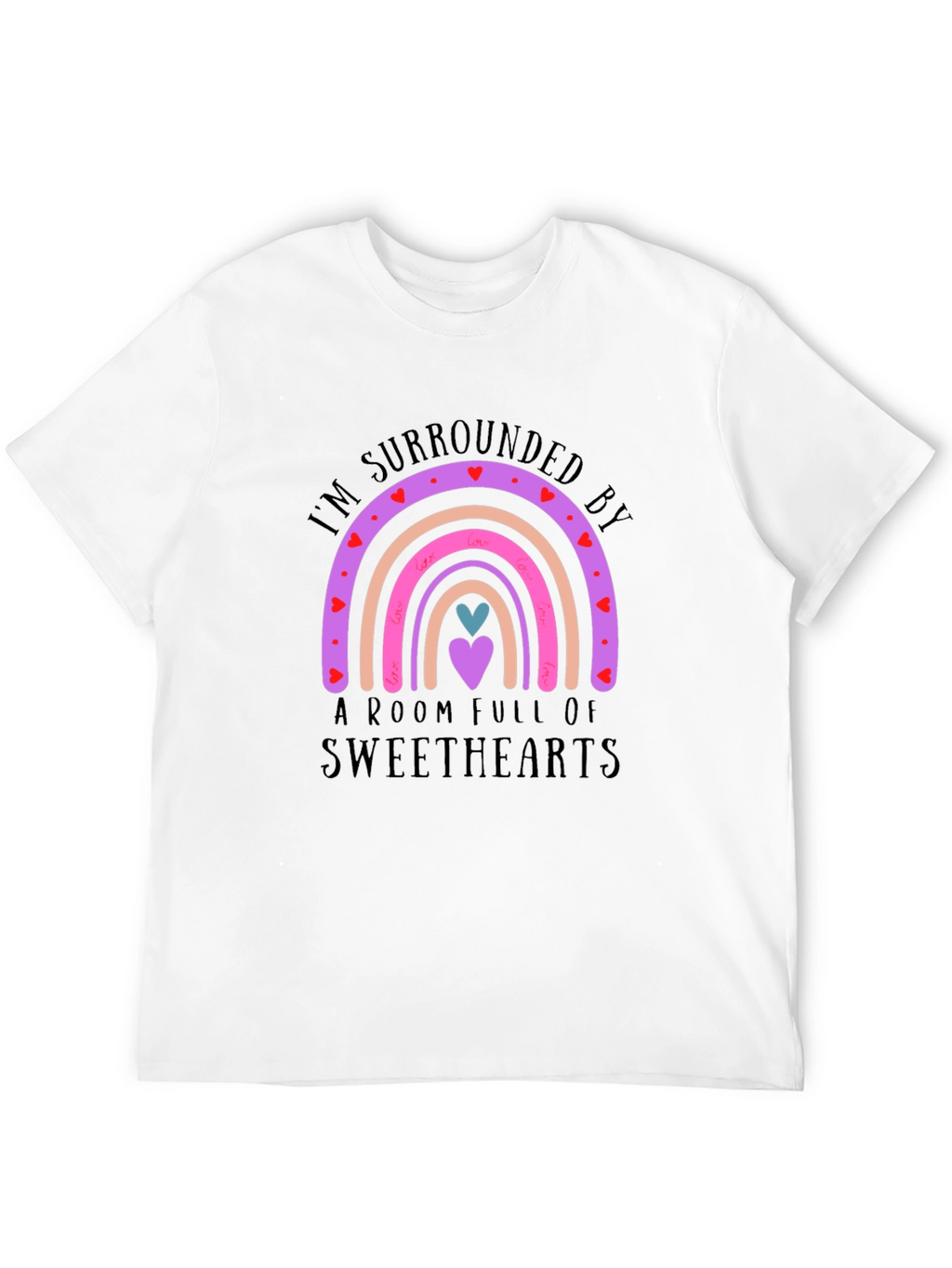 Sweethearts Rainbow T-Shirt - Cute Love Design
