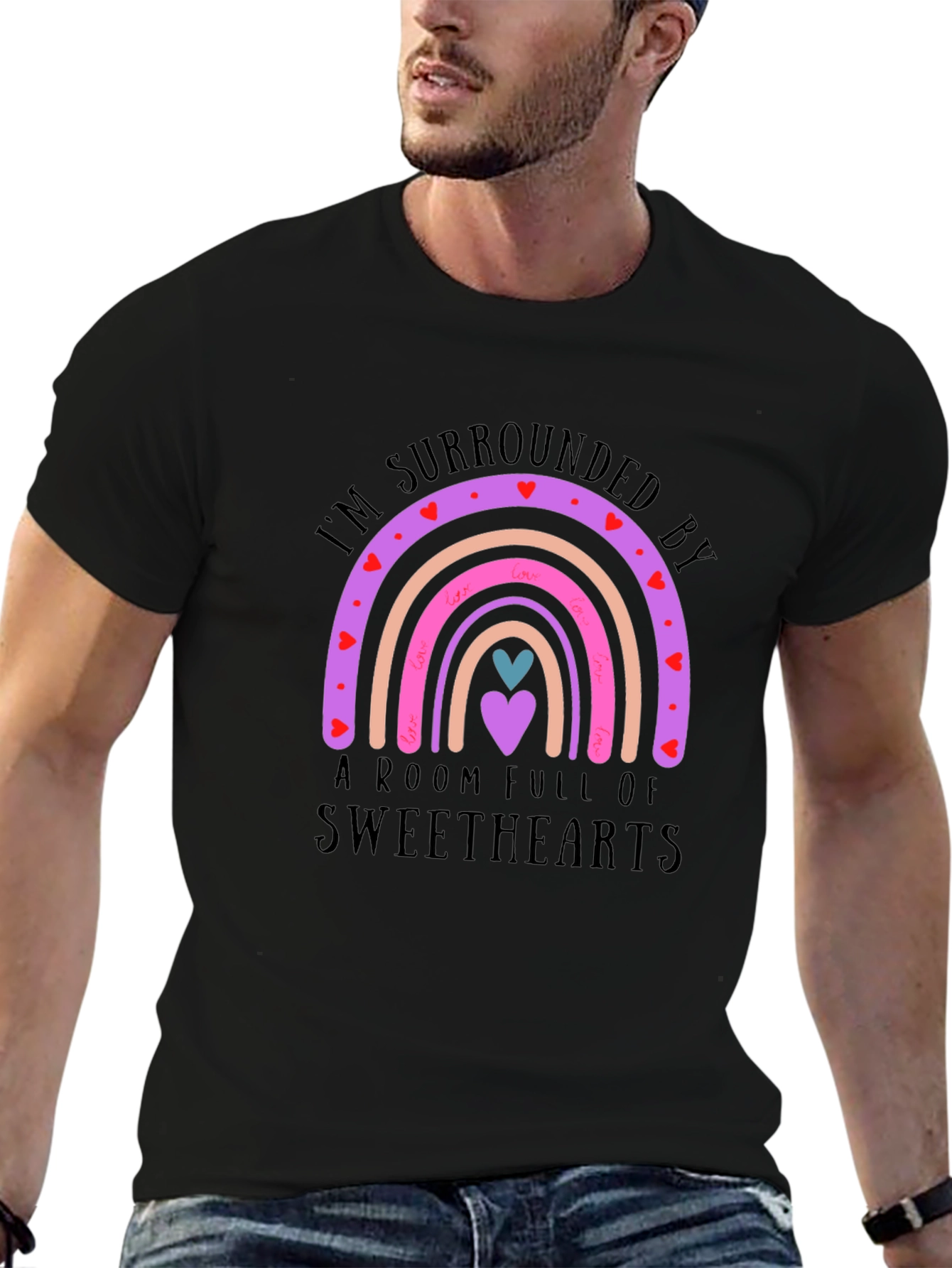 Sweethearts Rainbow T-Shirt - Cute Love Design
