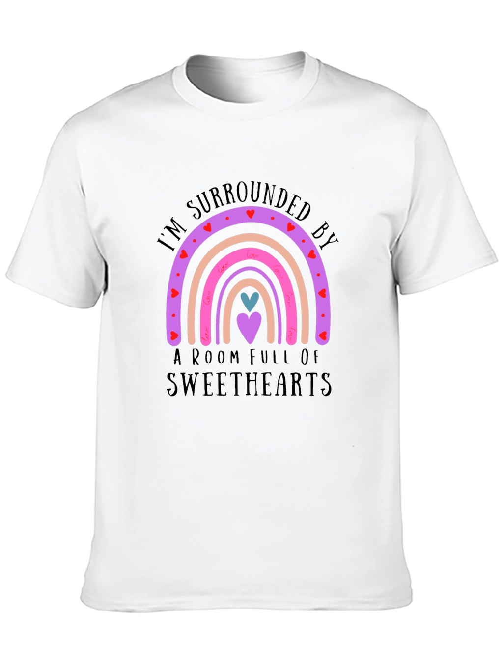 Sweethearts Rainbow T-Shirt - Cute Love Design