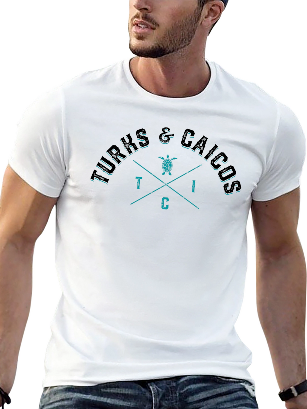 Turks & Caicos Graphic Tee - Black