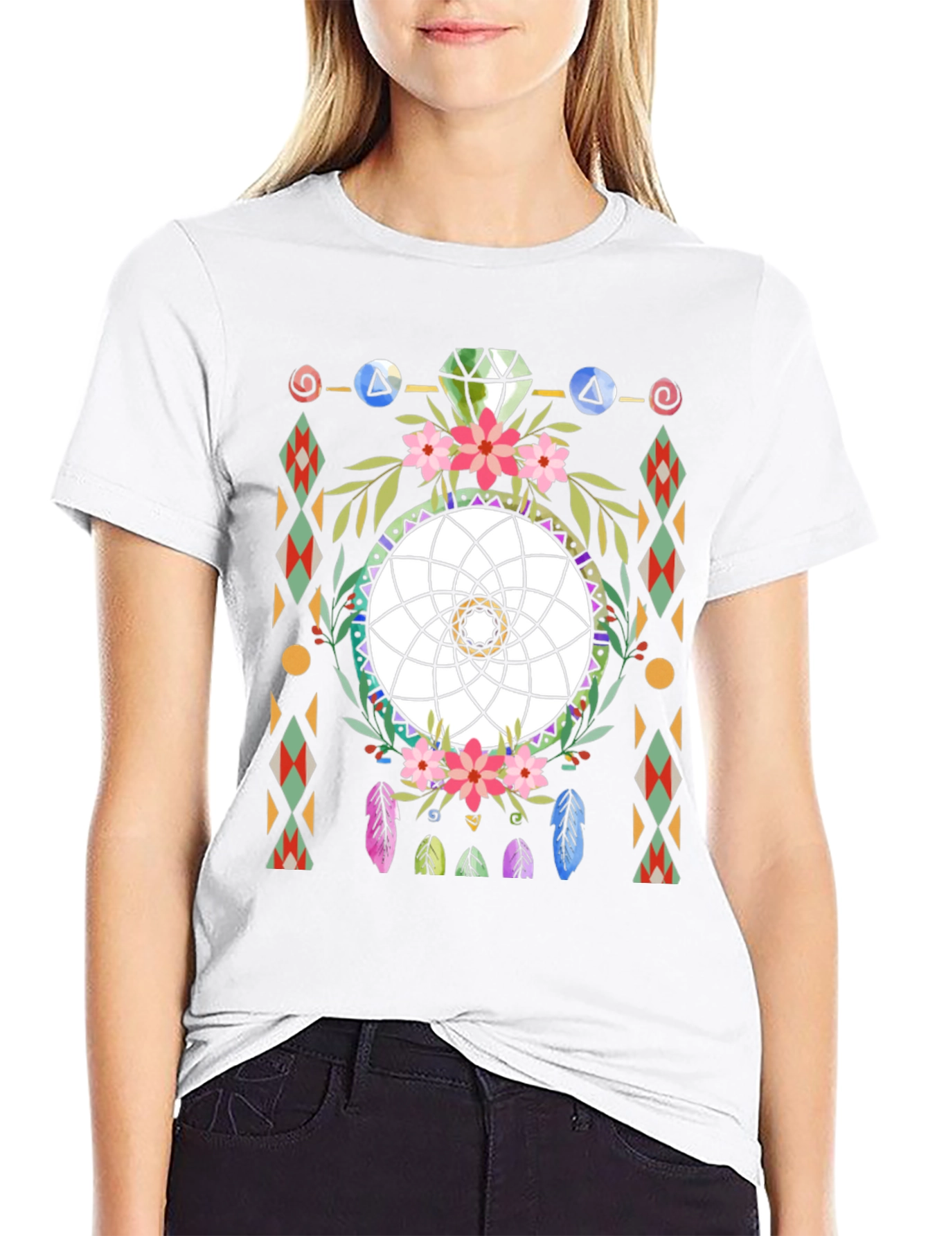 Dreamcatcher Graphic Tee - Bohemian Style