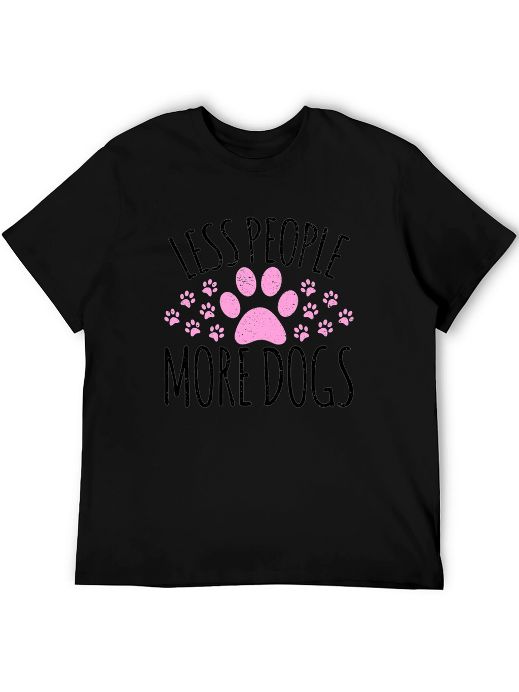 Less People More Dogs Graphic T-Shirt
