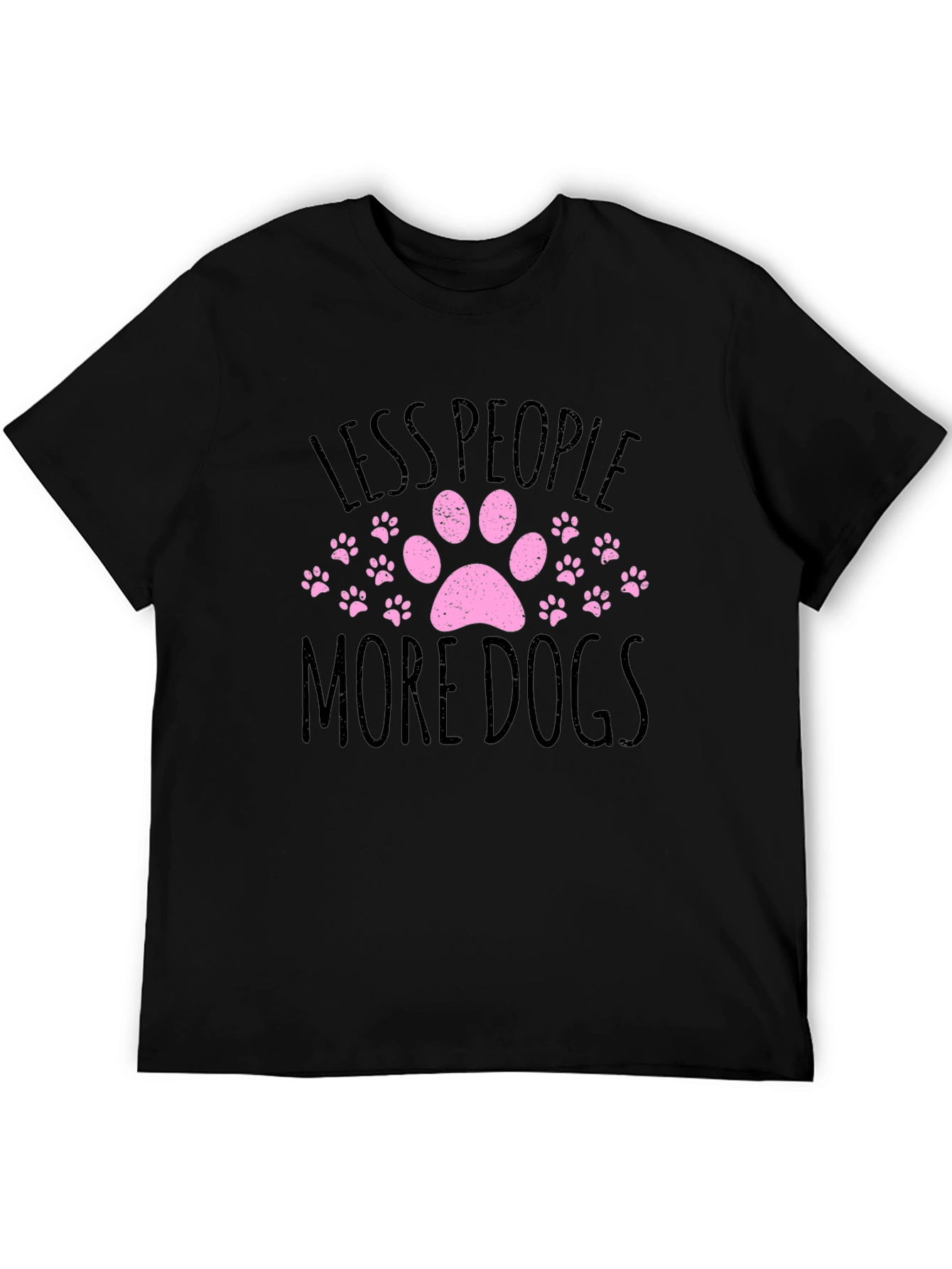Less People More Dogs Graphic T-Shirt