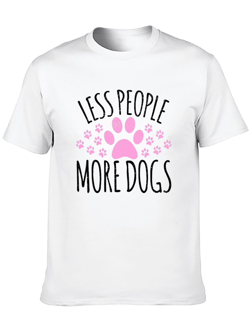 Less People More Dogs Graphic T-Shirt