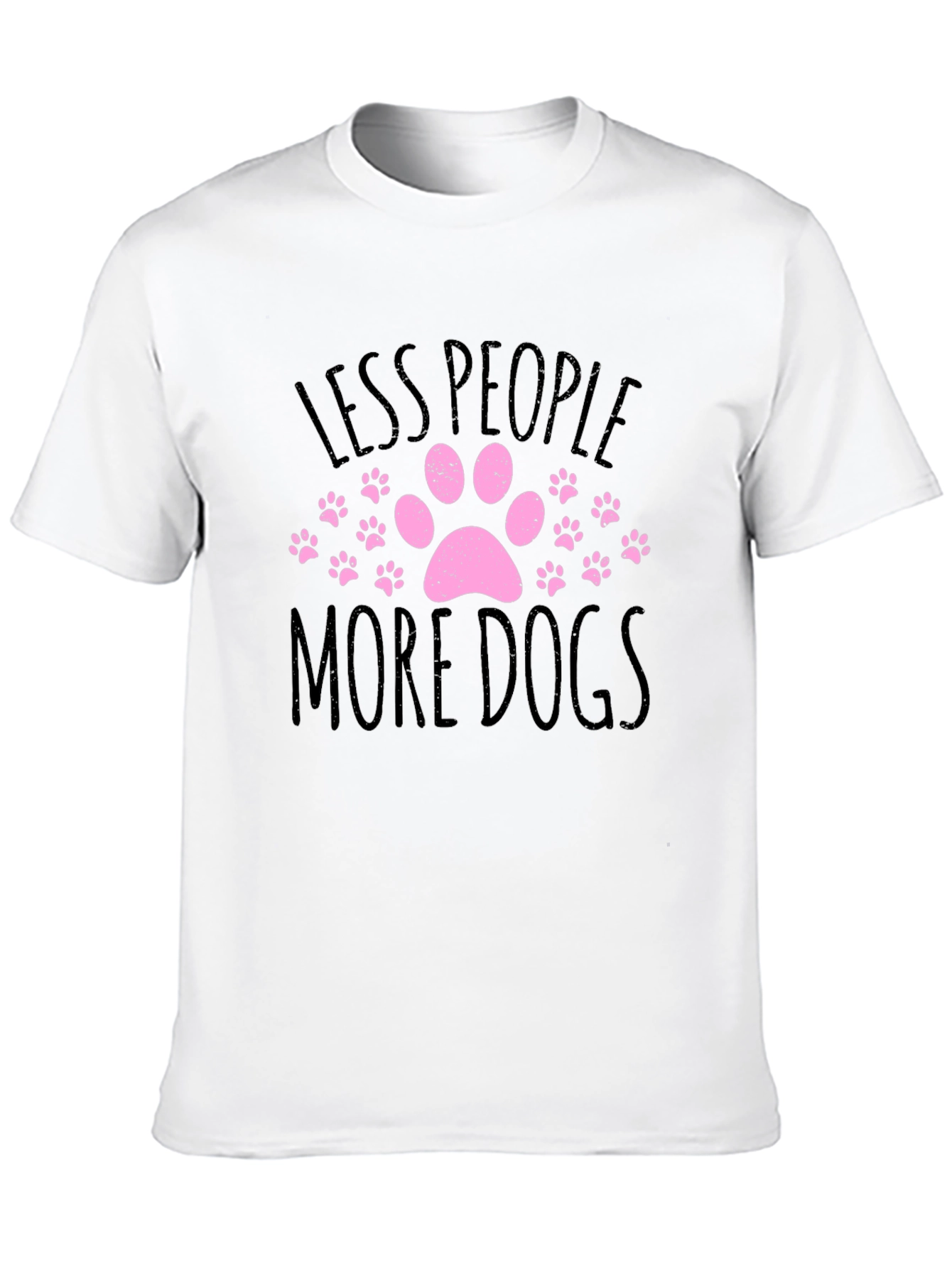 Less People More Dogs Graphic T-Shirt
