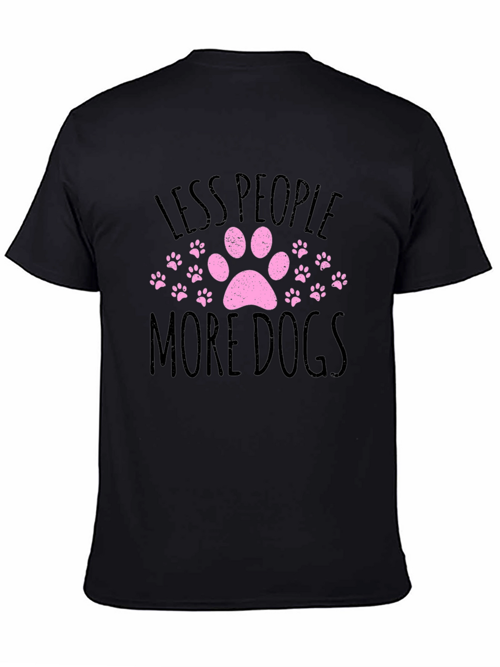 Less People More Dogs Graphic T-Shirt