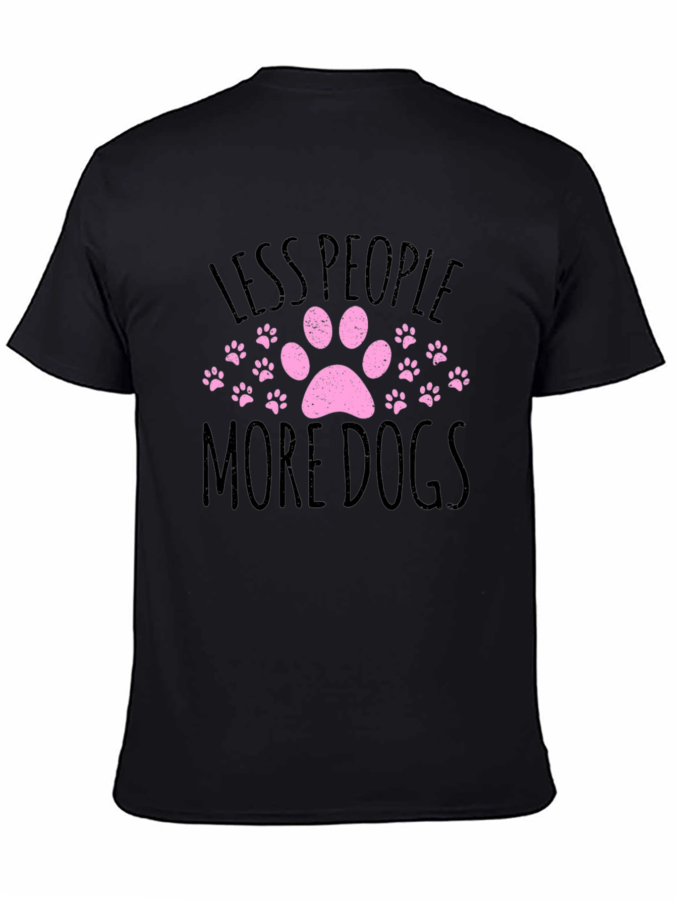 Less People More Dogs Graphic T-Shirt