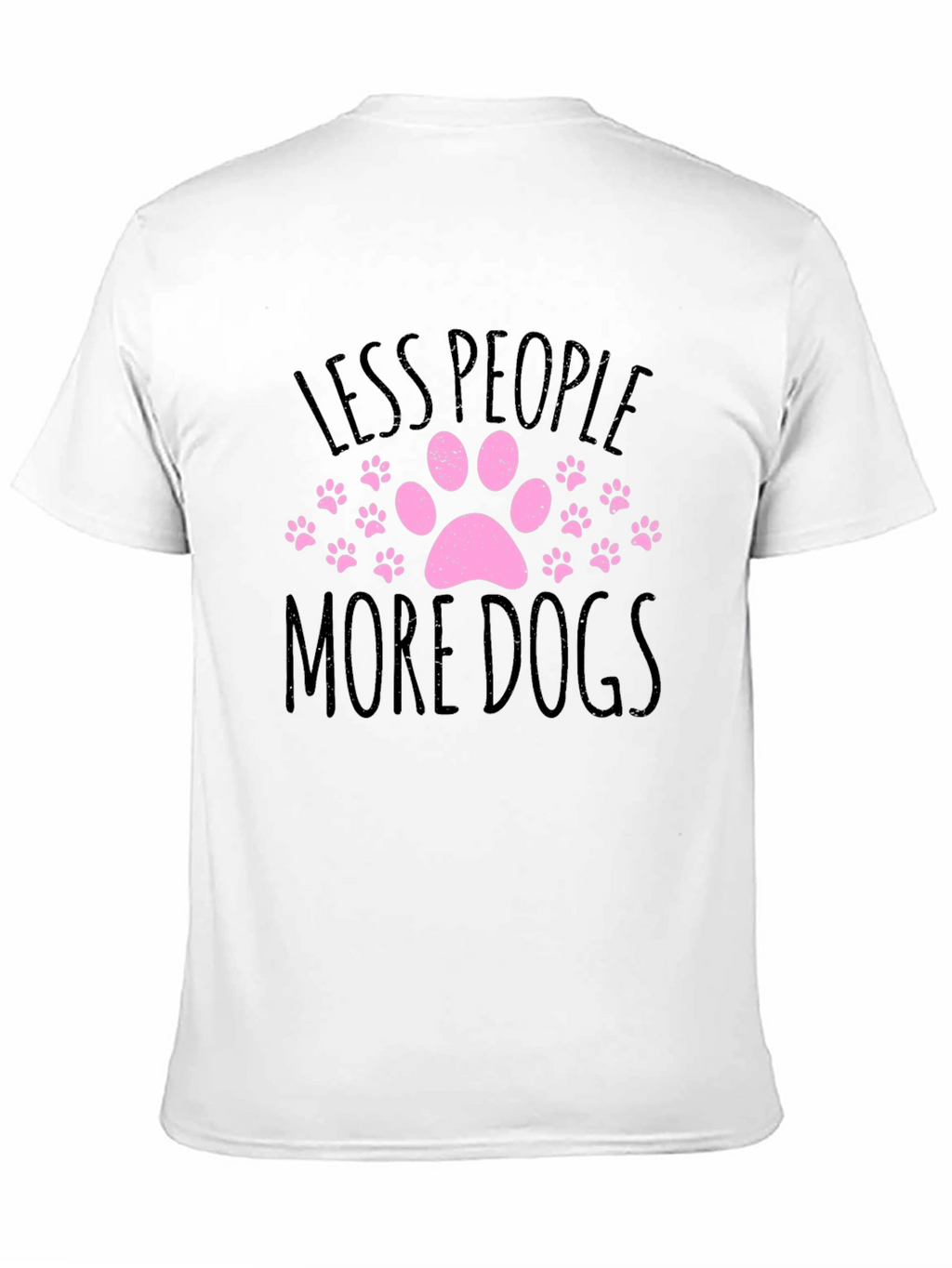Less People More Dogs Graphic T-Shirt