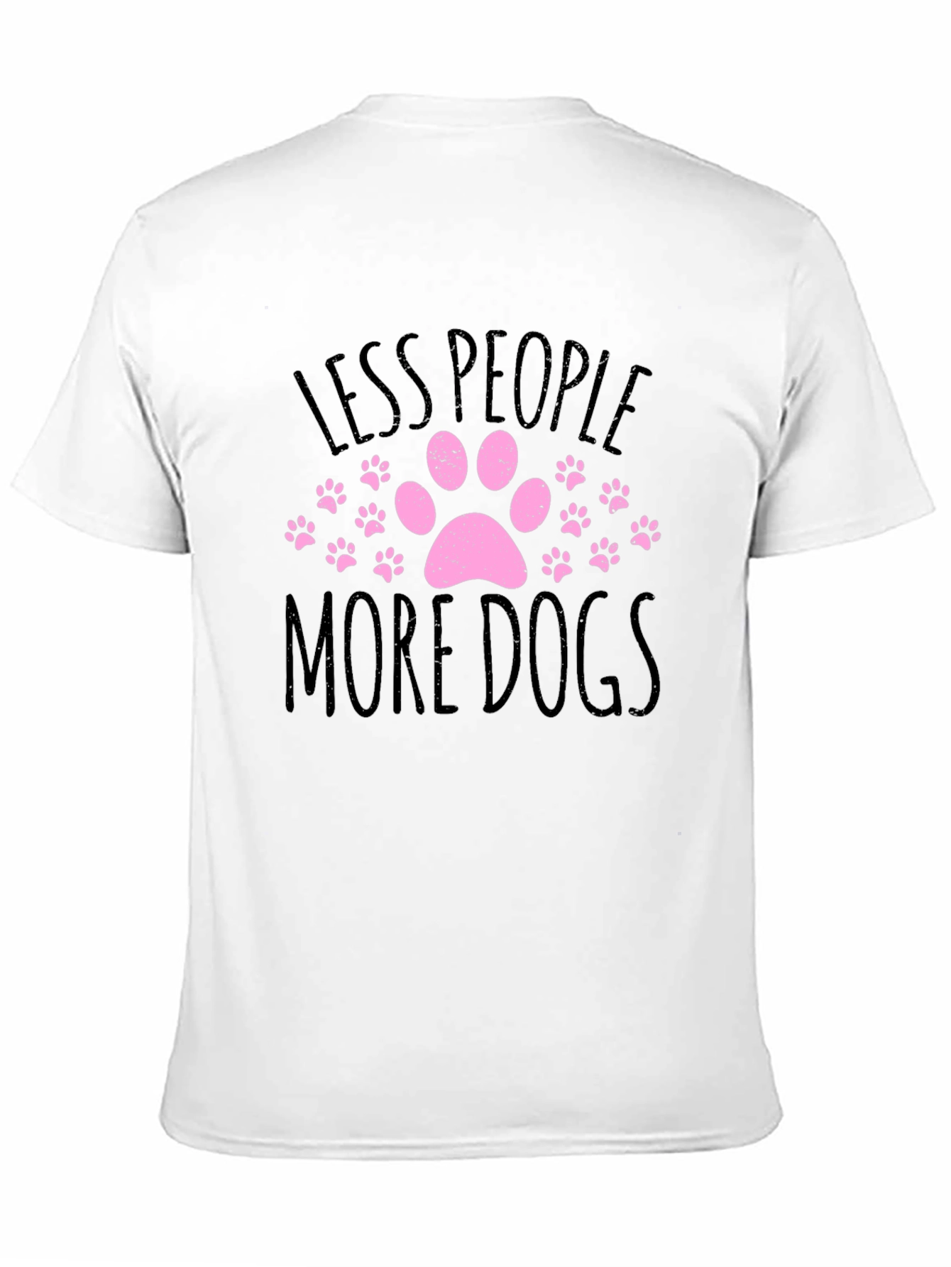 Less People More Dogs Graphic T-Shirt