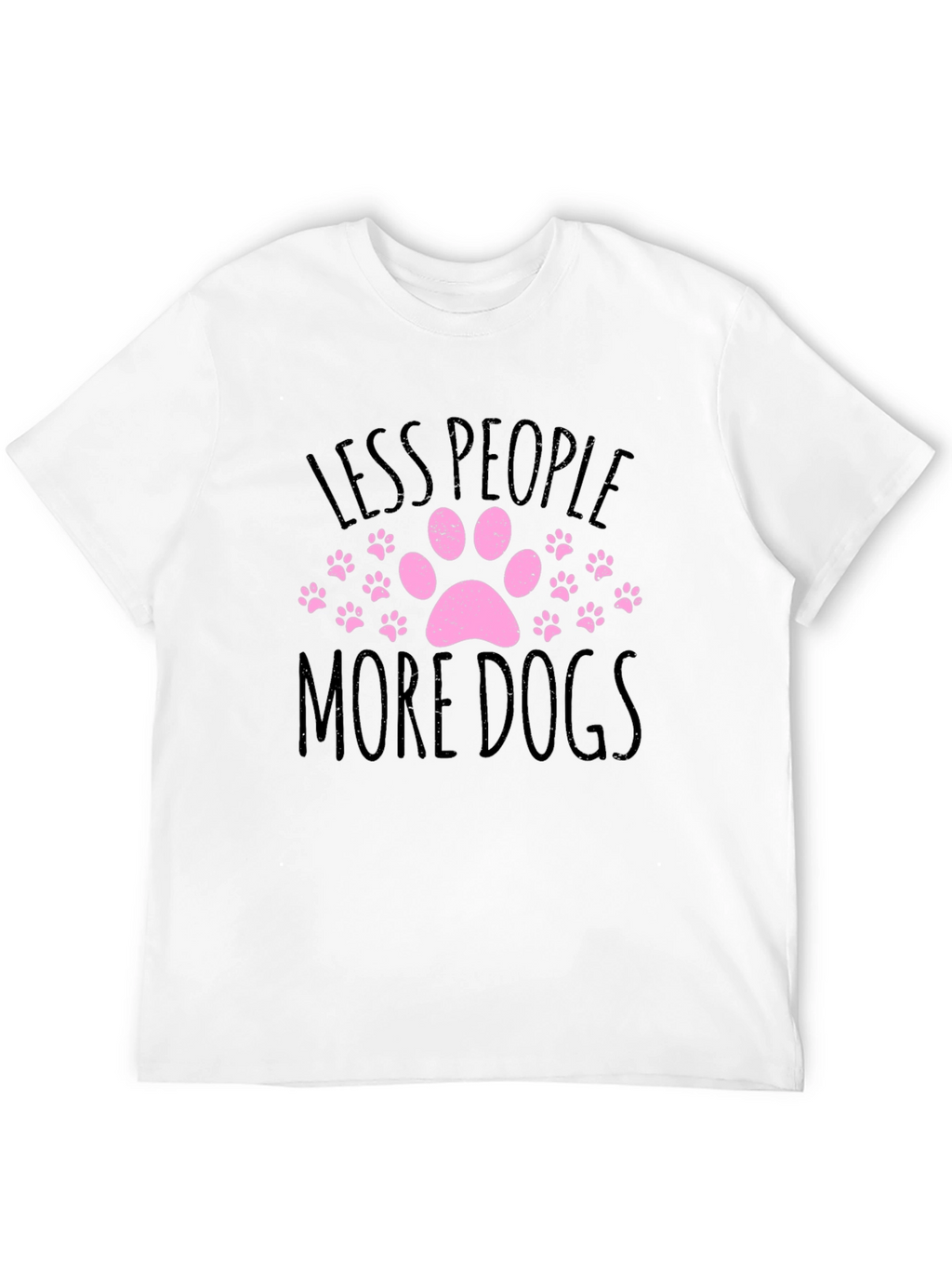 Less People More Dogs Graphic T-Shirt