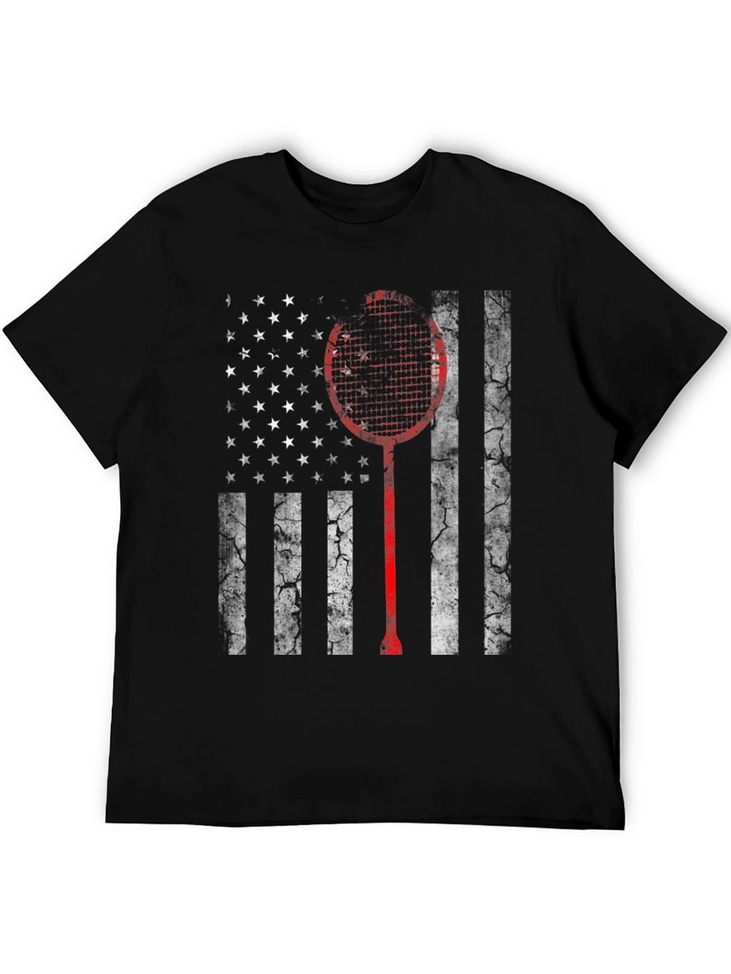 American Flag Badminton Graphic Tee