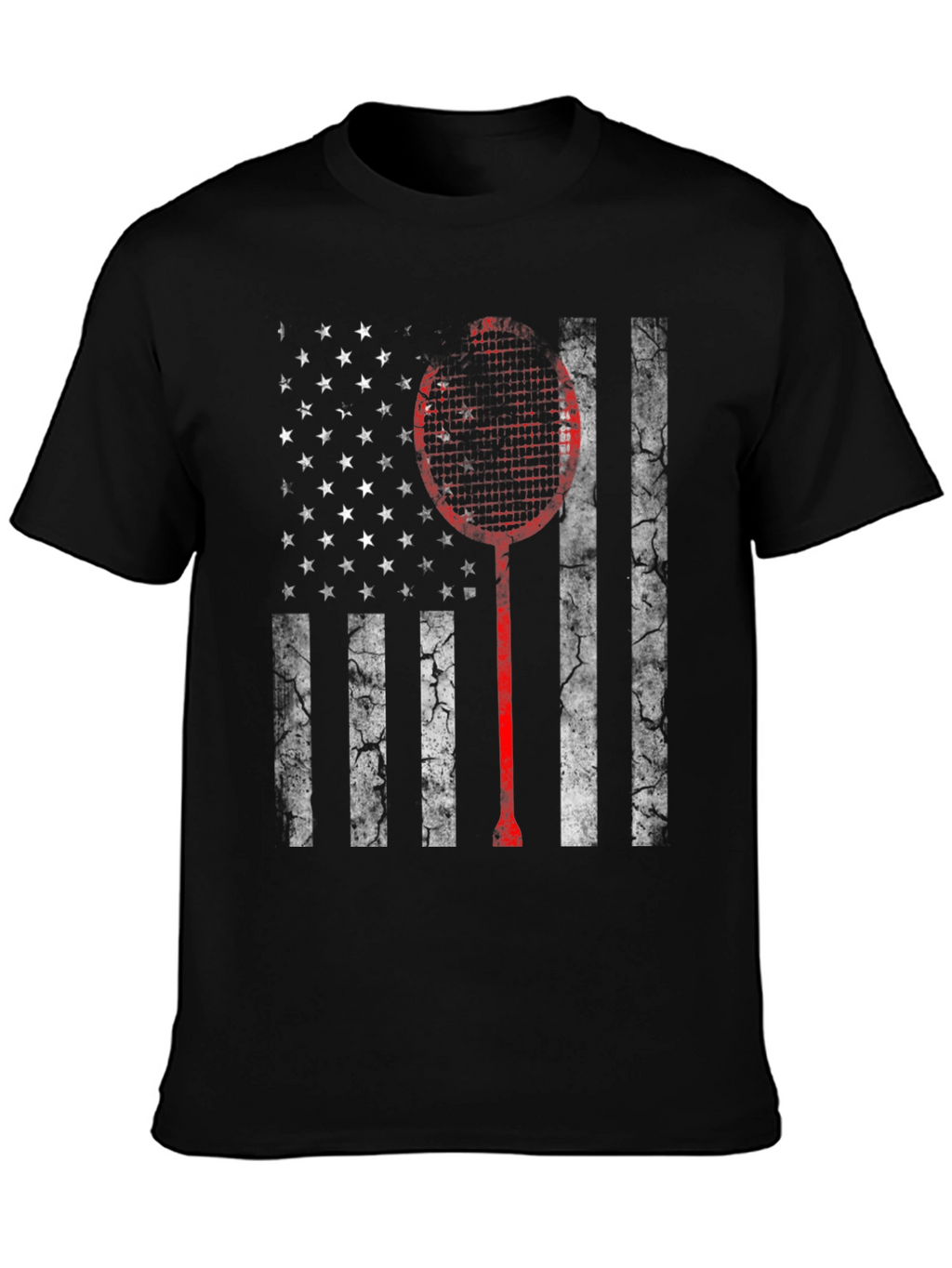 American Flag Badminton Graphic Tee