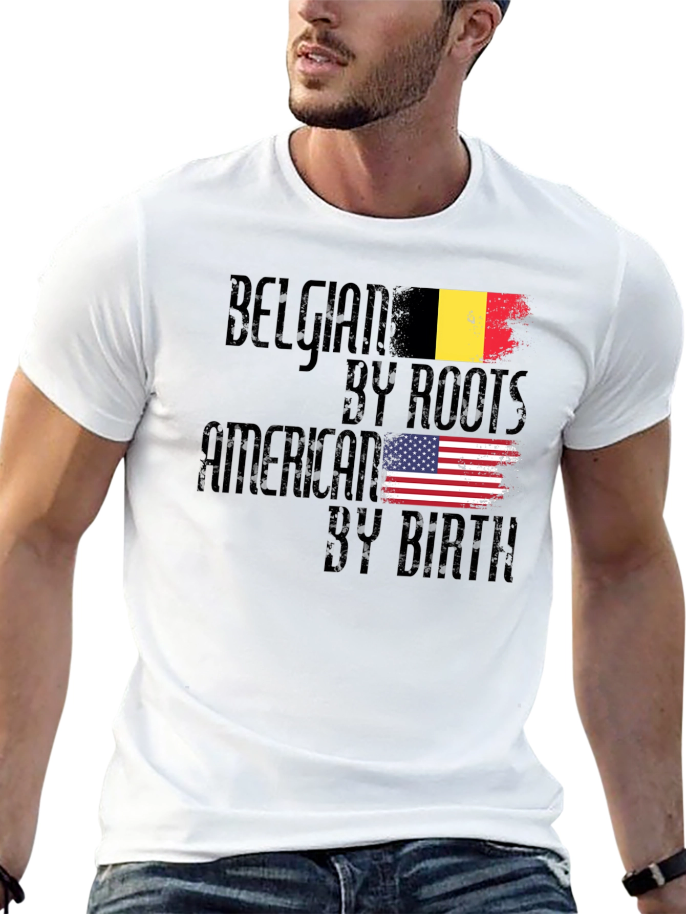 Belgian By Roots American By Birth T-Shirt