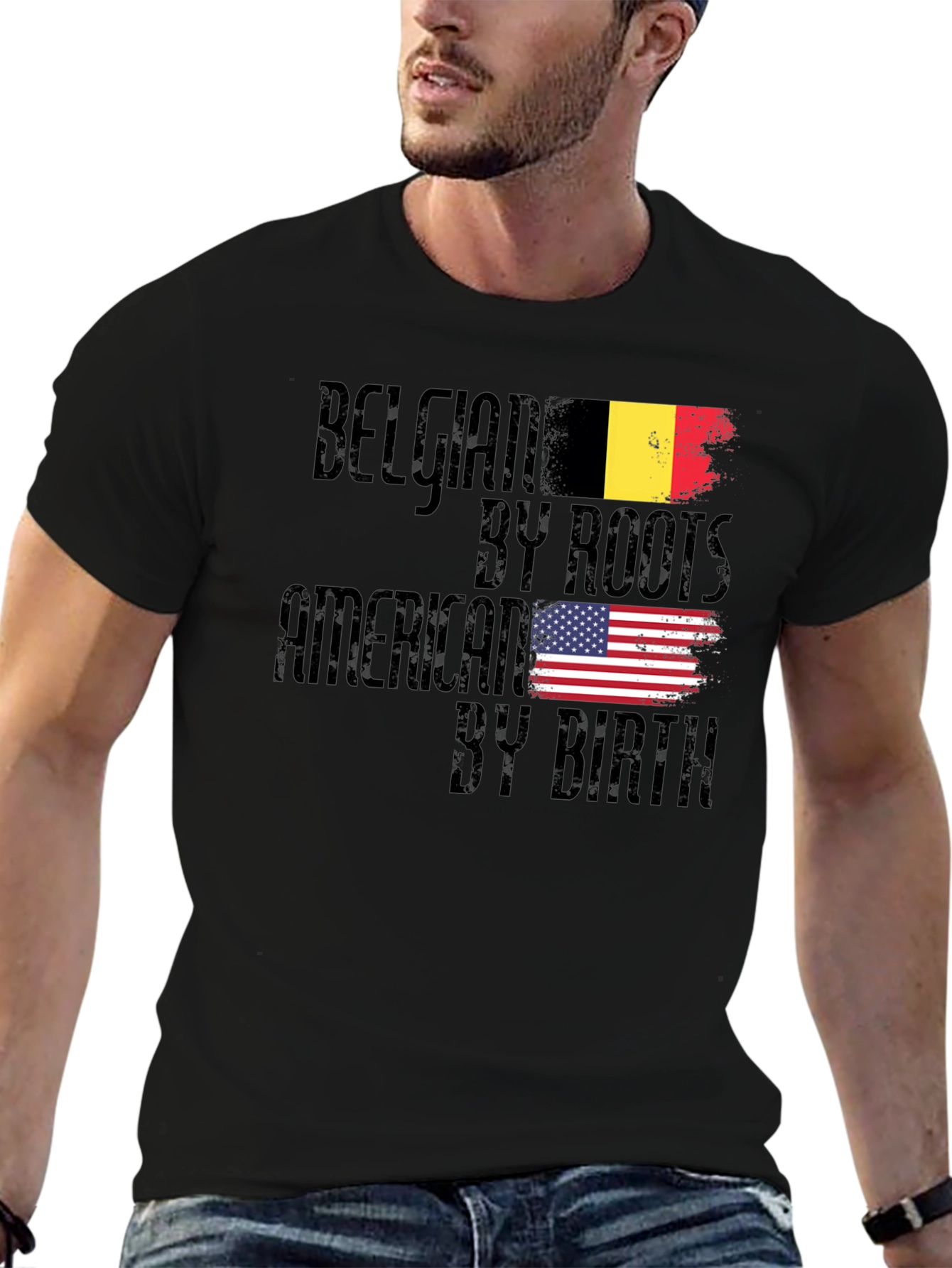 Belgian By Roots American By Birth T-Shirt