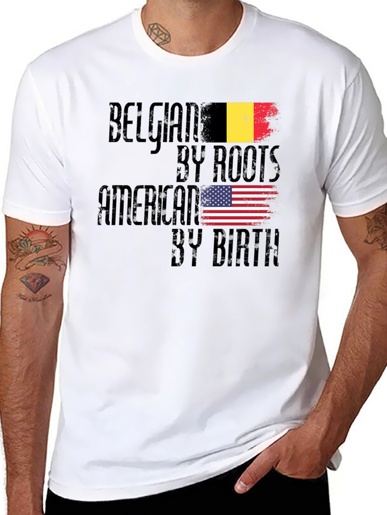 Belgian By Roots American By Birth T-Shirt