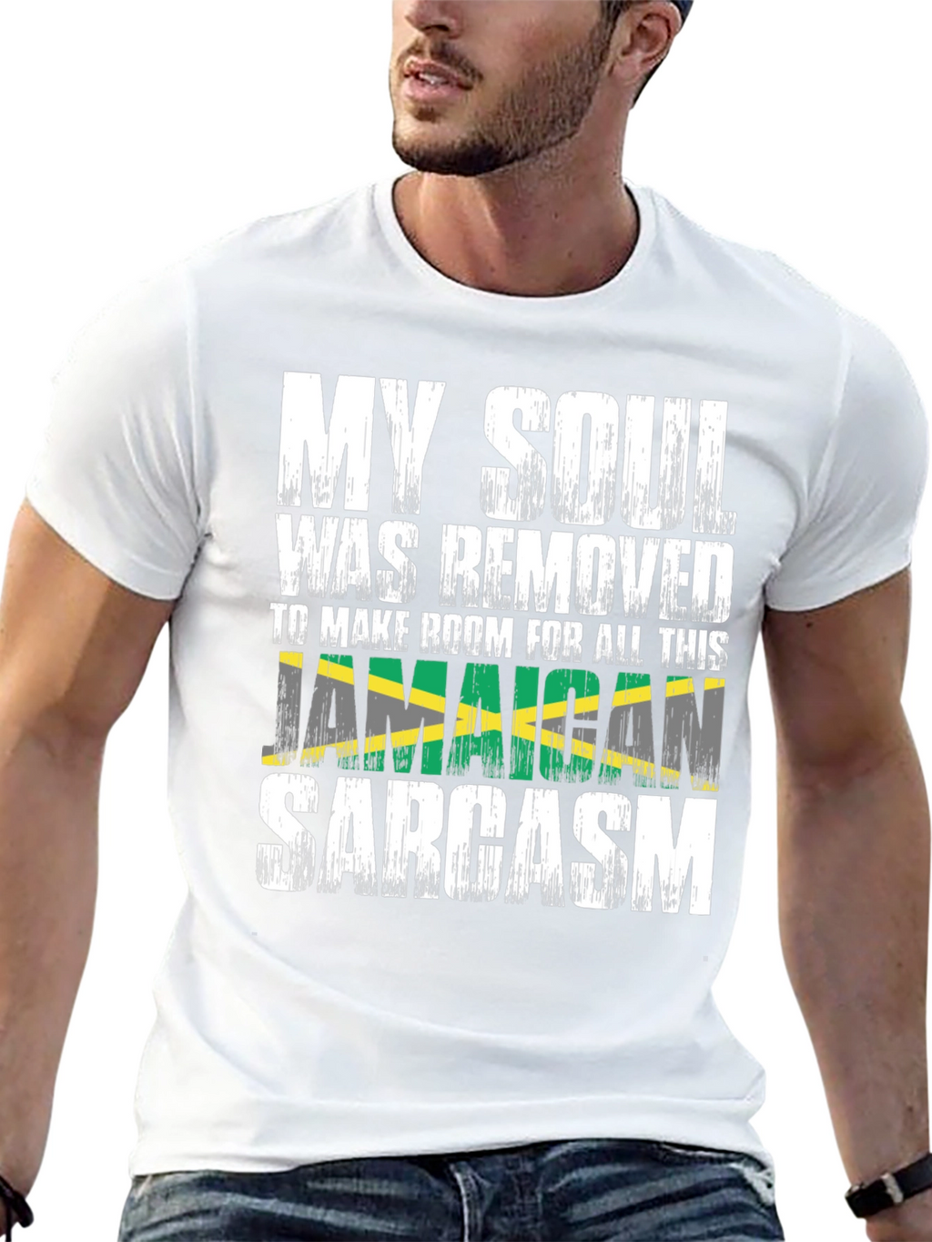Jamaican Sarcasm Graphic Tee - Black
