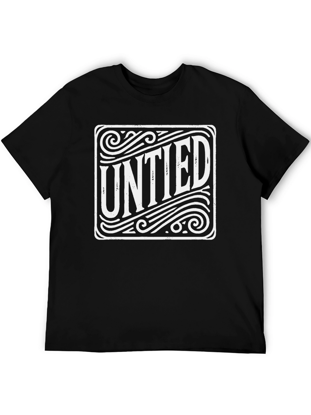 Untied Graphic Tee - Mens Black T-Shirt