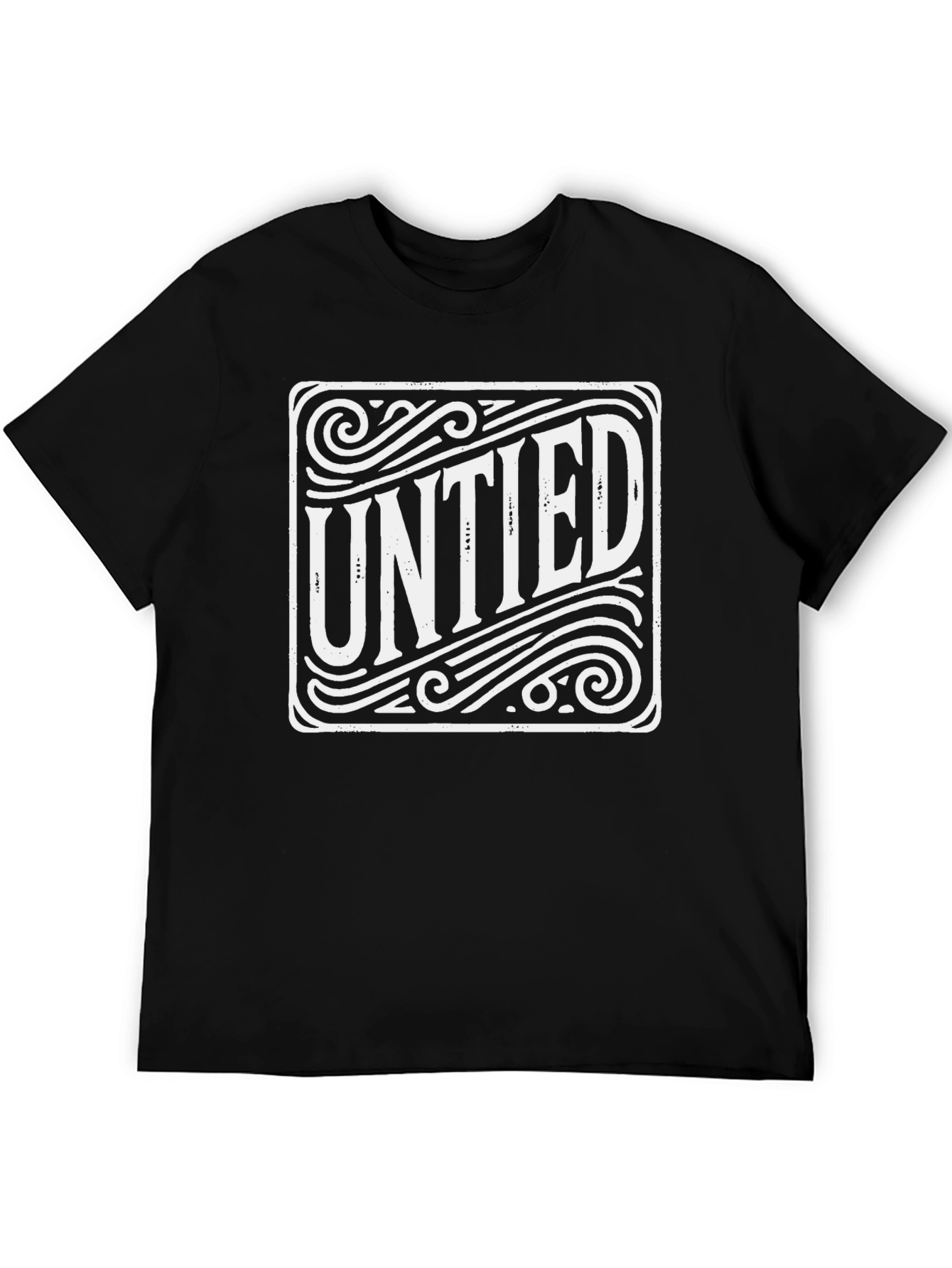 Untied Graphic Tee - Mens Black T-Shirt