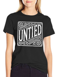 Untied Graphic Tee - Mens Black T-Shirt