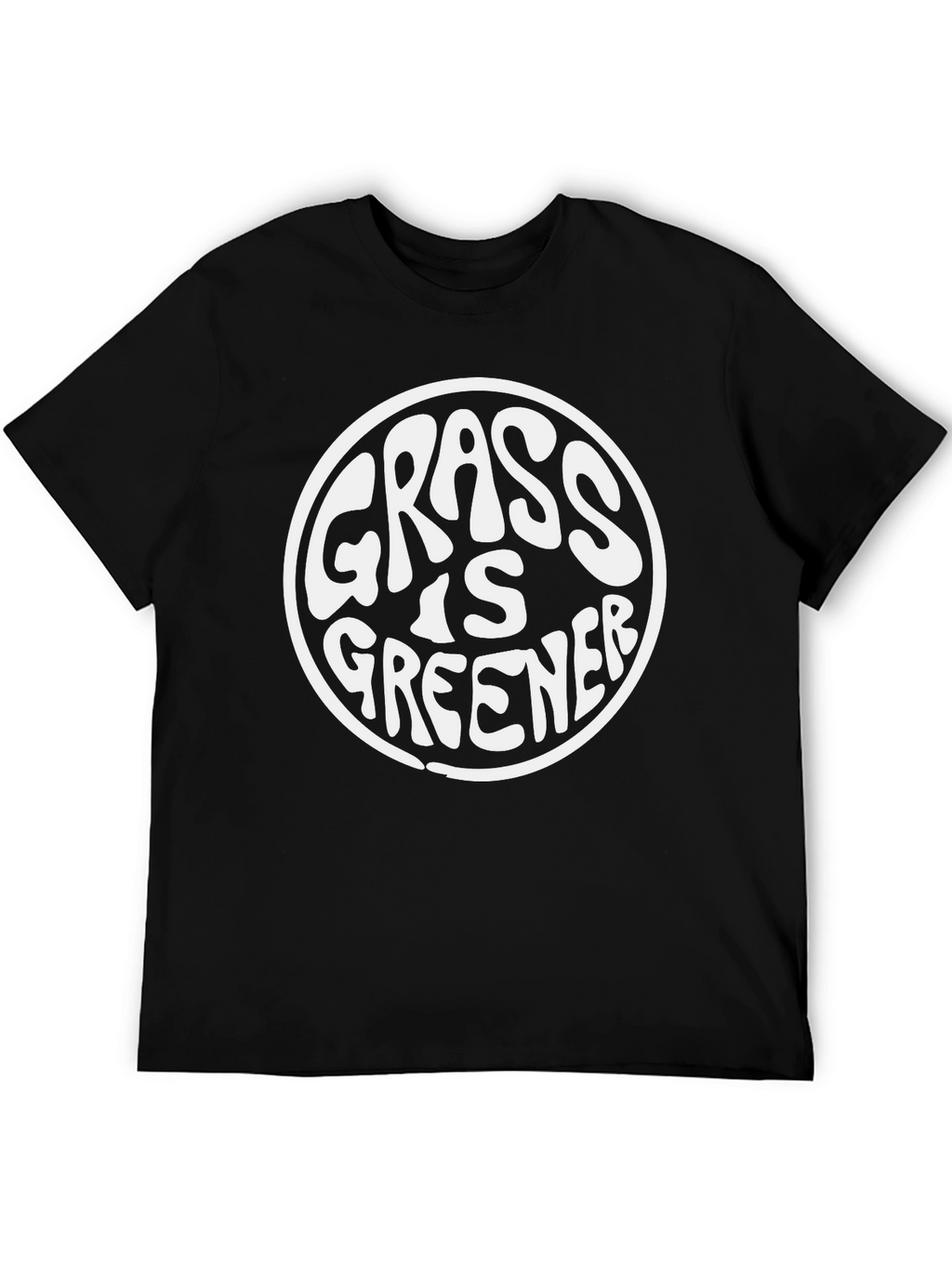 Grass Is Greener T-Shirt - Black Classic Fit
