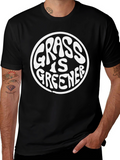 Grass Is Greener T-Shirt - Black Classic Fit