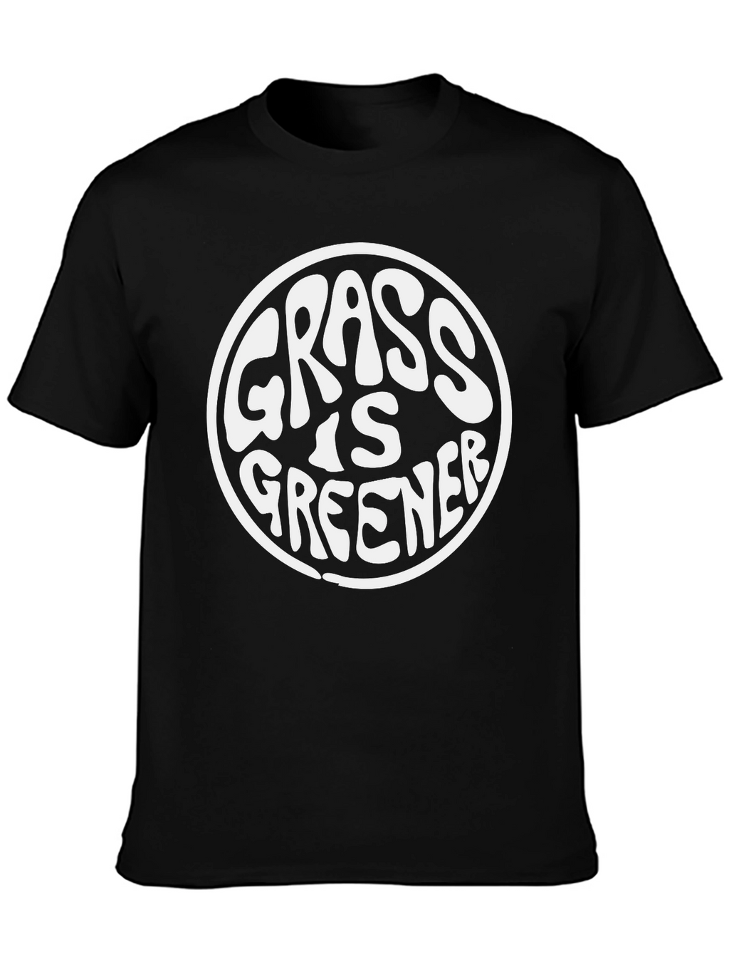 Grass Is Greener T-Shirt - Black Classic Fit